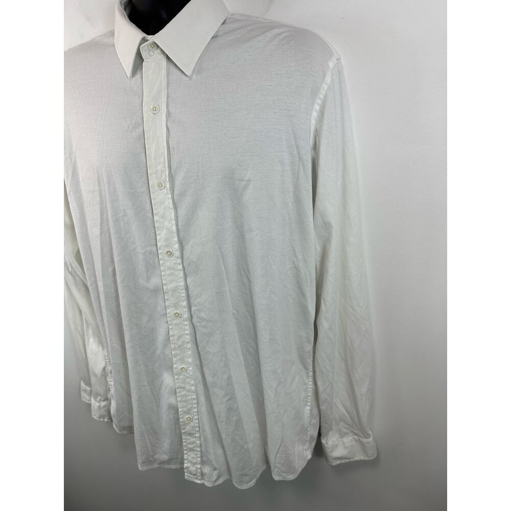 Buttercloth Performance Dress Shirt Longsleeve Mens Size XL Tall Fit White - Picture 11 of 12